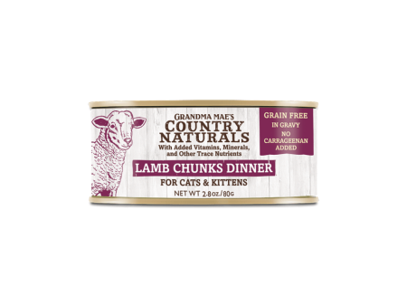 Country Naturals 貓罐頭 - 無添卡無穀物｜草飼羊【肉塊系列】 on Sale