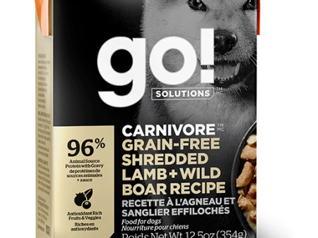 Go! Solutions™ 活力營養無穀物系列 - 羊肉絲+豬肉｜濕糧配方 354克 Sale