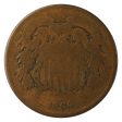 1864 Large Motto USA 2-cents About Good (AG-3) For Cheap