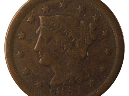 1851 USA Cent Fine (F-12) Online Sale