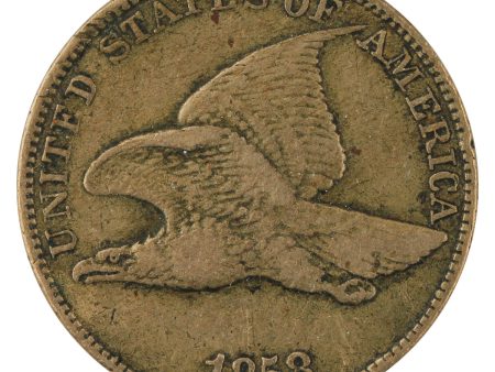 1858 Large Letters USA Cent VF-EF (VF-30) $ Hot on Sale