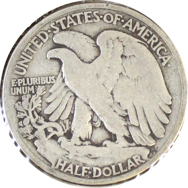 1916 D USA Half Dollar G-VG (G-6) $ For Sale