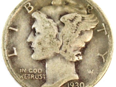 1930 USA Dime VG-F (VG-10) Fashion