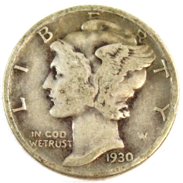 1930 USA Dime VG-F (VG-10) Fashion