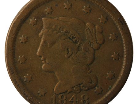 1848 USA Cent F-VF (F-15) on Sale