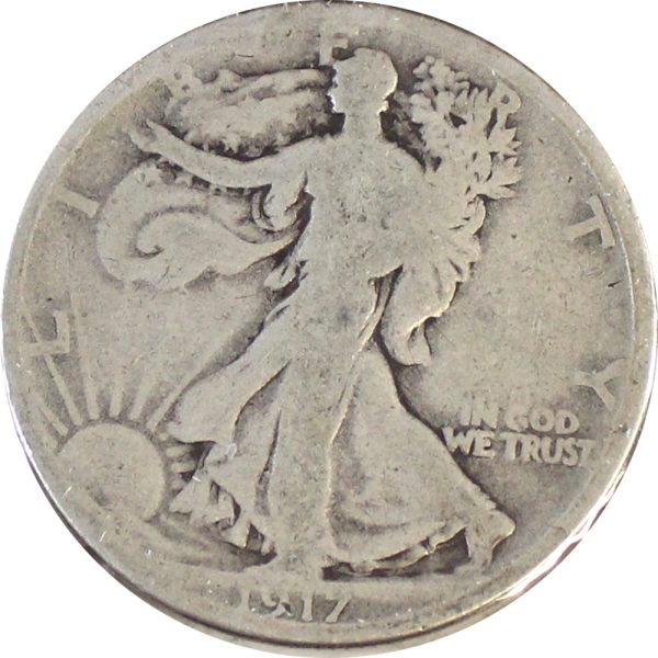 1917 S Reverse Mintmark USA Half Dollar G-VG (G-6) Online now