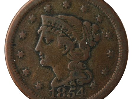 1854 USA Cent F-VF (F-15) on Sale