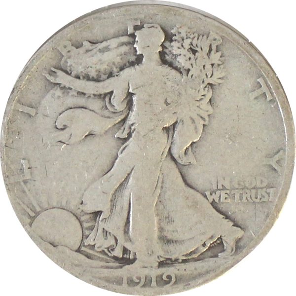 1919 D USA Half Dollar G-VG (G-6) For Discount