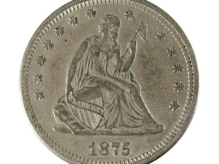 1875 USA Quarter Extra Fine (EF-40) $ Online now