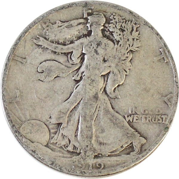 1919 S USA Half Dollar VG-F (VG-10) $ Fashion