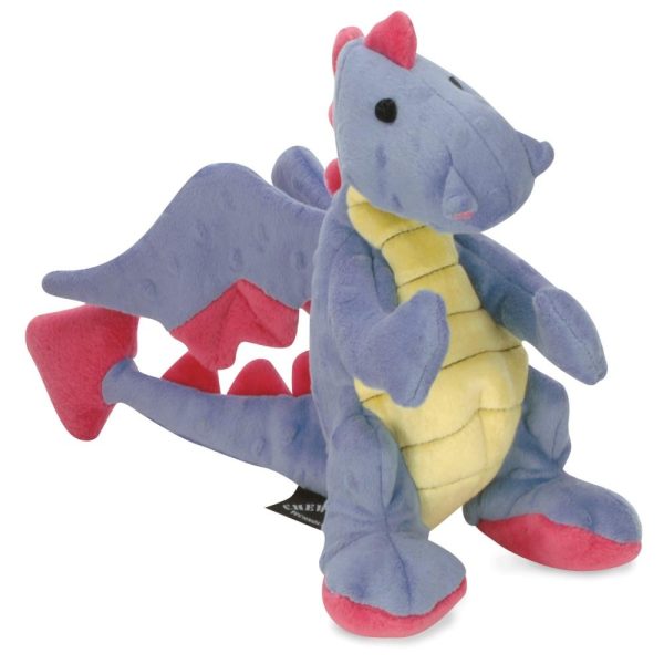 Go Dog Periwinkle Dragon with Chew Guard Technology Dog Chew Toy Fashion