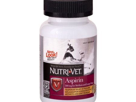 Nutri-Vet Aspirin Chewable Tablets for Large Dogs Hot on Sale