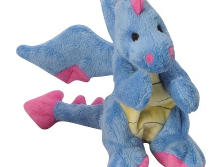 Go Dog Periwinkle Dragon with Chew Guard Technology Dog Chew Toy Fashion