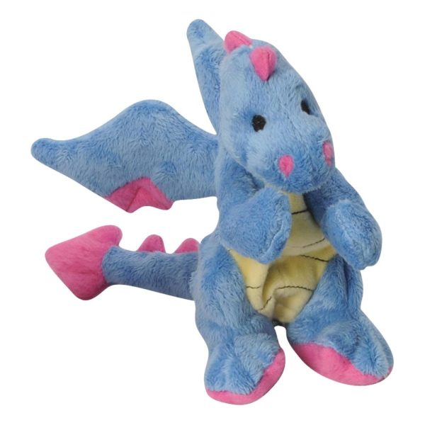 Go Dog Periwinkle Dragon with Chew Guard Technology Dog Chew Toy Fashion